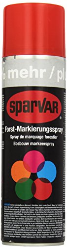 Forstmarker/Signierspray Rot, Geruchsarm (2 Schreibdüsen, 500 ml) von Sparvar