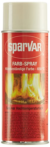 Hochtemperatur Lackspray RAL 1013 Perlweiß, 400 ml bis 650°C von SparVar