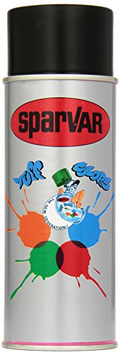 Lackspray Graffiti-Art Signalschwarz, 400 ml, OLD School - FEINE STRICHE, GERINGE STREUUNG von Sparvar