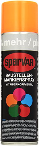 Bausignierspray Leuchtgelborange(Überkopfdüse), 500 ml von Sparvar