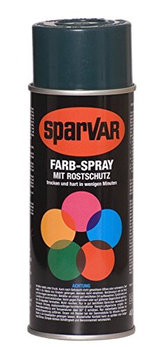 SparVar Lackspray RAL 9004 Signalschwarz, 400 ml seidenmatt von Sparvar