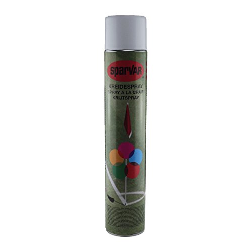 SparVar Kreidespray mit Überkopfdüse, 750 ml, weiß, 6031354 von Sparvar