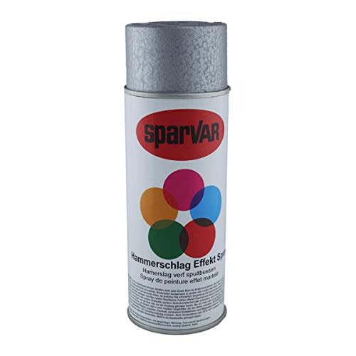 Sparvar 6003221 Silber, Lackspray Hammerschlag, 400 ml, (1er Pack) von Sparvar