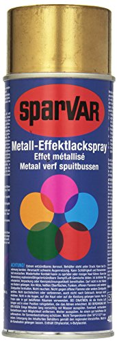 Sparvar 6014050 Lackspray Metalleffekt Goldeffektlack, 400 ml, Spiegeleffekt, Gold, (1er Pack) 400 ml (1er Pack) von SparVar