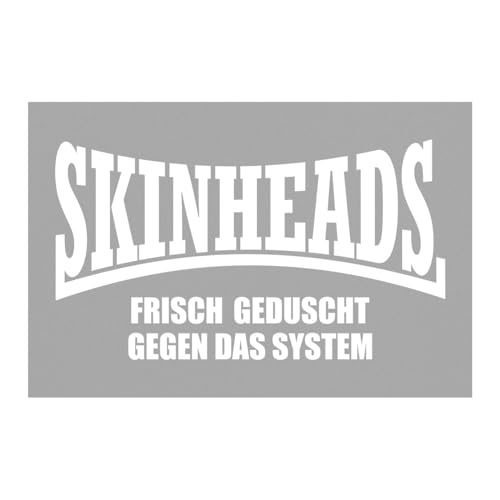 Spaß Kostet Duschmatte Badematte Skinheads Frisch geduscht gegen das System oi ska 69 von Spaß Kostet