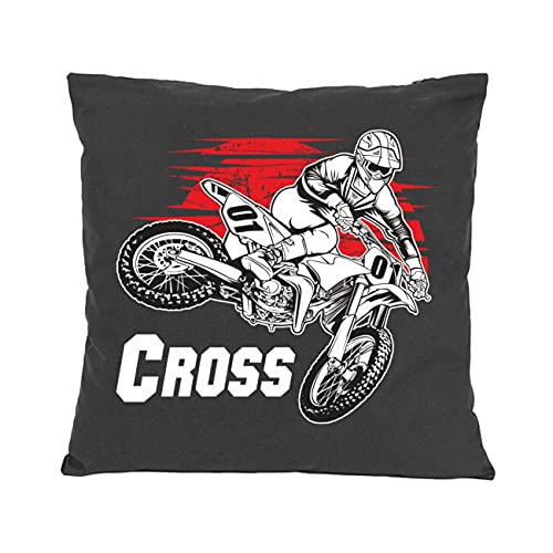 Spaß Kostet Kissenbezug Kissenhülle Dekokissen Hülle Motorrad Cross 40 x 40 cm von Spaß Kostet