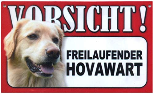 Spaß Kostet Türschild Warnschild Hovawart von Spaß Kostet