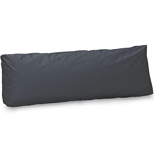 Spatium Jumbo XXL Palettenkissen Set abnehmbar Bezug wasserdicht gesteppt Palettenpolster Palettenauflage Palettensofa (Anthrazit, Langes Rückenkissen 120x40x20) von Spatium