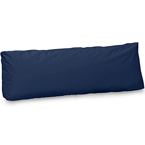 Spatium Jumbo XXL Palettenkissen Set abnehmbar Bezug wasserdicht gesteppt Palettenpolster Palettenauflage Palettensofa (Dunkelblau, Langes Rückenkissen 120x40x20) von Spatium