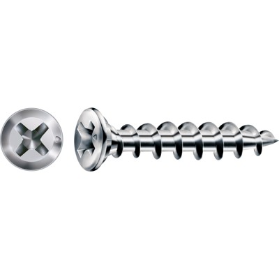 FEX-KS-Beschlagschraube SeKo Stahl WIROX Tit.silb. Kreuzschlitz H2, 4x30mm FEX-KS-Beschlagschraube SeKo Stahl WIROX Tit.silb. Kreuzschlitz H2, 4x30mm von Spax