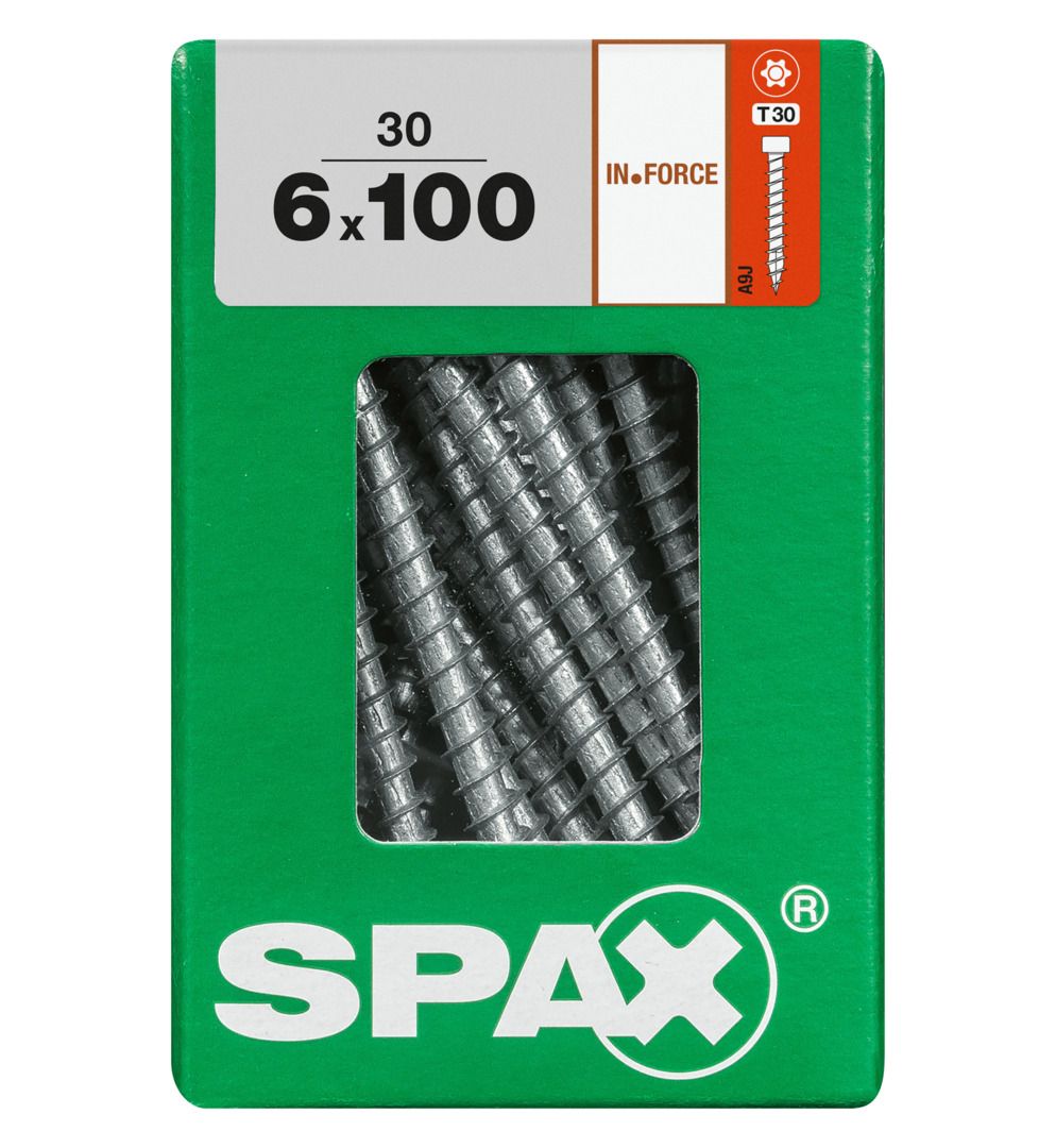 Spax Holzbauschrauben 6.0 x 100 mm TX 30 - 30 Stk. von SPAX
