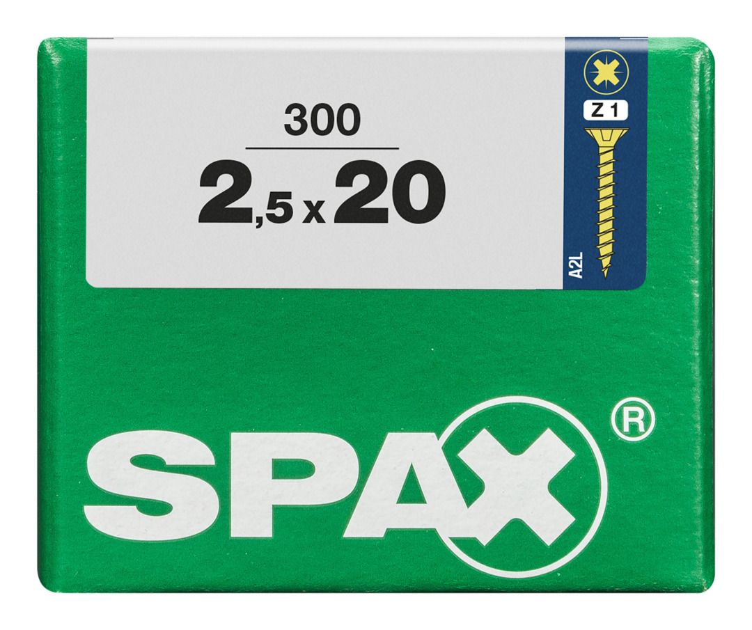 Spax Universalschrauben 2.5 x 20 mm PZ 1 - 300 Stk. von SPAX