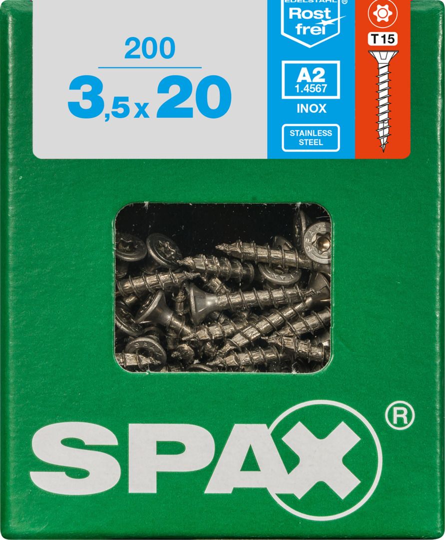 Spax Universalschrauben 3.5 x 20 mm TX 15 - 200 Stk. von SPAX