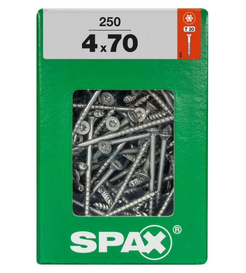 Spax Universalschrauben 4.0 x 70 mm TX 20 - 250 Stk. von SPAX