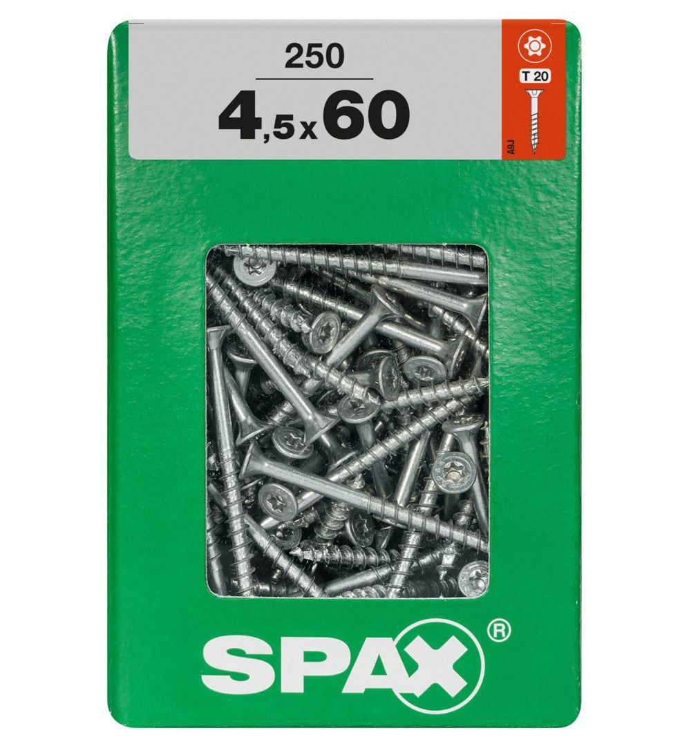 Spax Universalschrauben 4.5 x 60 mm TX 20 - 250 Stk. von SPAX