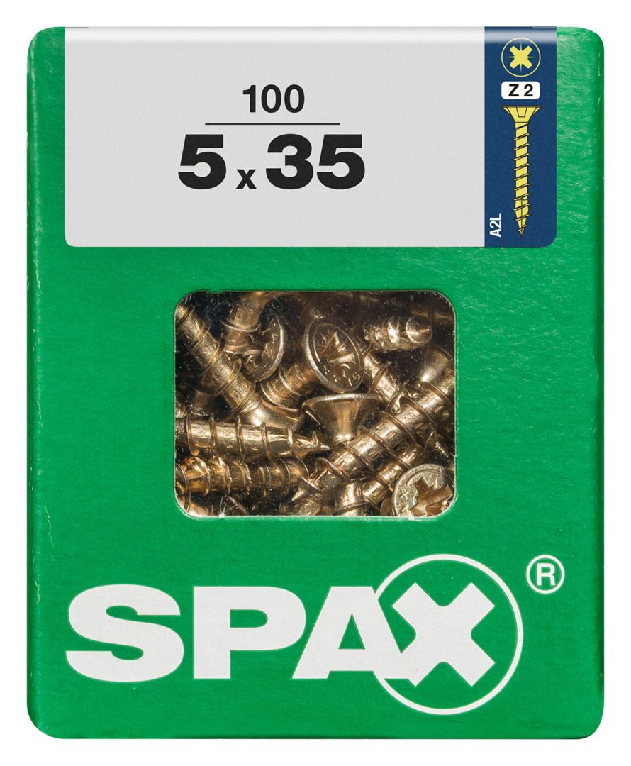 Spax Universalschrauben 5.0 x 35 mm PZ 2 - 100 Stk. von SPAX