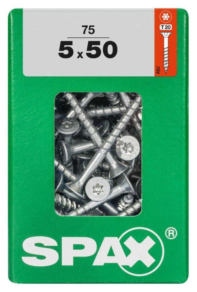Spax Universalschrauben 5.0 x 50 mm TX 20 - 75 Stk. von SPAX