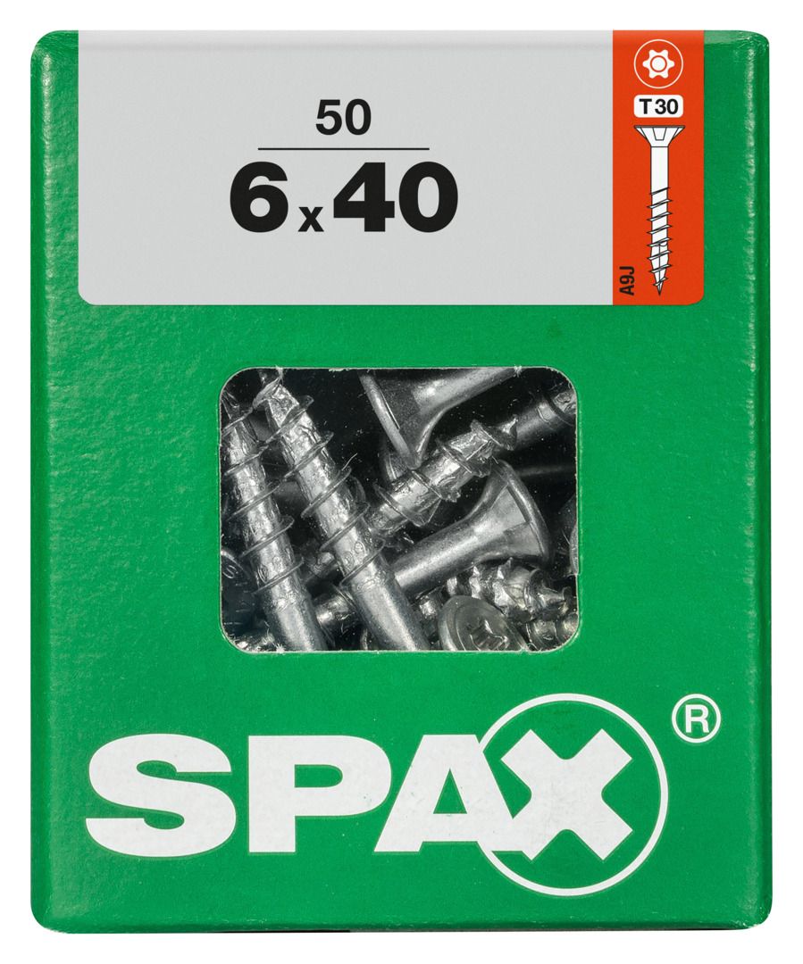 Spax Universalschrauben 6.0 x 40 mm TX 30 - 50 Stk. von SPAX