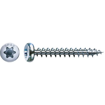 Universalschraube Halbrundkopf Stahl T 20 4x20 mm,V,1000Stk. Universalschraube Halbrundkopf Stahl T 20 4x20 mm,V,1000Stk. von Spax