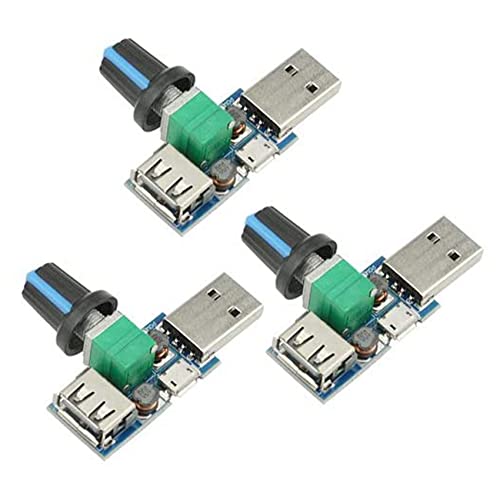 Spb 3 StüCk 5 W USB LüFter Luft Volumen Geschwindigkeit Stufenloses Regler Modul USB Geschwindigkeit Regler DC 5 V USB Stecker Eingang DC4-12 V Bis 2,5-8 V von Spb