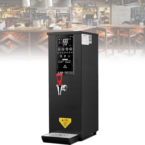 Elektrischer Warmwasserbereiter für die Arbeitsplatte, eingebauter Luftreiniger, Temperatur einstellbar, Stufenheizung, 60 l/h große Leistung, für Boba-Tee, Kaffee, Büro, Restaurant Black von Spdazzleburst