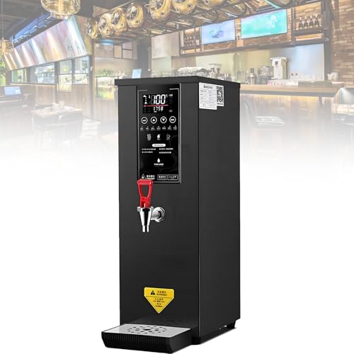 Kommerzieller Instant-Wasserspender, 25 l Fassungsvermögen, Temperatur einstellbar, LCD-Touchscreen, 60 l/h große Leistung, für Boba-Tee, Kaffee, Büro, Restaurant Black von Spdazzleburst