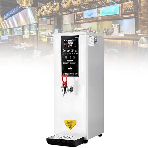Kommerzieller Instant-Wasserspender, 25 l Fassungsvermögen, Temperatur einstellbar, LCD-Touchscreen, 60 l/h große Leistung, für Boba-Tee, Kaffee, Büro, Restaurant White von Spdazzleburst