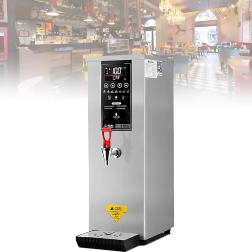 Kommerzieller Instant-Wasserspender, Temperatur einstellbar, Stufenheizung, LCD-Touchscreen, 60 l/h große Leistung, schnelles Brühen für Kaffee, Tee, Milch, Heißgetränke Silver von Spdazzleburst