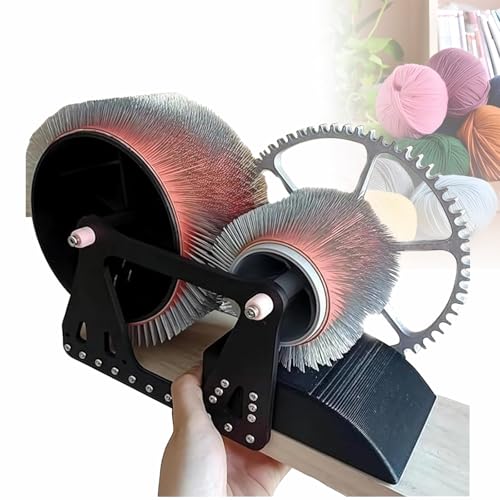 Manuelle Wollkarde, Wollfaser-Trommelkarde, für Heimwerkerarbeiten, schnelles Farbmischen, Holzwollmischen, zum Kardieren von Wollfasern und zum Herstellen von Filzprojekten Manuelle Wollkarde, Wollfaser-Trommelkarde, für Heimwerkerarbeiten, schnelles Farbmischen, Holzwollmischen, zum Kardieren von Wollfasern und zum Herstellen von Filzprojekten von Spdazzleburst