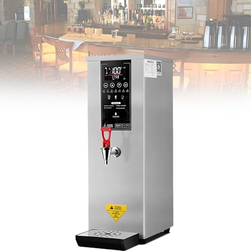 Professioneller kommerzieller elektrischer Heißwasserspender, Temperatur einstellbar, LCD-Touchscreen, 60 l/h große Leistung, für Boba-Tee, Kaffee, Büro, Restaurant Silver von Spdazzleburst