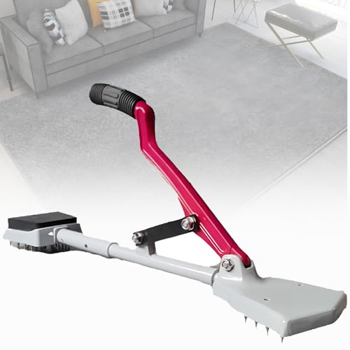 Teppich-Kniebank-Installateur, Teppichspanner mit weichem Gummigriff und Klemmen, Konstruktion aus Stahl- und Aluminiumlegierung, robust und stabil, für Bodenbeläge und Polster von Spdazzleburst