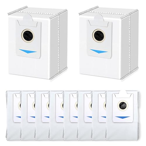 SpeHiate 10 Stück Ersatzteile Staubbeutel für Ecovacs Deebot T30S/ T30S PRO/ X5 Omni/ X2 Omni/ X2 Pro Roboter Staubsauger, 3L Grosse Kapazität Staubsaugerbeutel Zubehör von SpeHiate