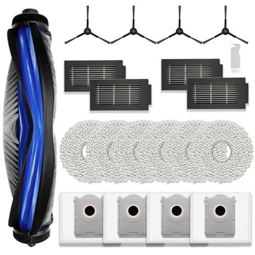 SpeHiate Zubehör für ECOVACS DEEBOT T50 Pro Omni/ T50 Omni/ T50 Pro Saugroboter, Ersatz-Kit inklusive 1 Hauptbürste, 6 Wischtücher, 4 Staubbeutel, 4 HEPA-Filter, 4 Seitenbürsten SpeHiate Zubehör für ECOVACS DEEBOT T50 Pro Omni/ T50 Omni/ T50 Pro Saugroboter, Ersatz-Kit inklusive 1 Hauptbürste, 6 Wischtücher, 4 Staubbeutel, 4 HEPA-Filter, 4 Seitenbürsten von SpeHiate