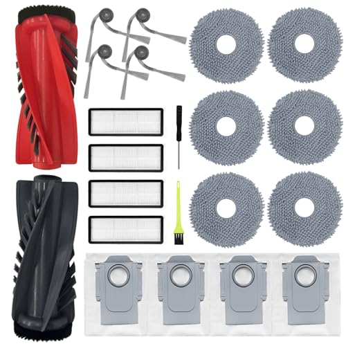 SpeHiate Zubehörset für Roborock Qrevo Curve/Qrevo Edge/Qrevo Curv S5X/ Qrevo Edge S5A/ P20 Pro, Ersatzteile Kit mit 1 Hauptbürste, 4 HEPA Filter, 4 Staubbeutel, 6 Wischpad, 4 Seitenbürsten SpeHiate Zubehörset für Roborock Qrevo Curve/Qrevo Edge/Qrevo Curv S5X/ Qrevo Edge S5A/ P20 Pro, Ersatzteile Kit mit 1 Hauptbürste, 4 HEPA Filter, 4 Staubbeutel, 6 Wischpad, 4 Seitenbürsten von SpeHiate