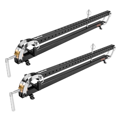 SpeTool 61 cm 4-Wege-Parallelklemmen, Stahlplattenklemme für Bretter, Tischplatten, Holzarbeiten, verstellbare Parallelogramm-Kupplungen, Schneidebrett-Klemmen für Präzisionsprojekte, 2 Stück von SpeTool