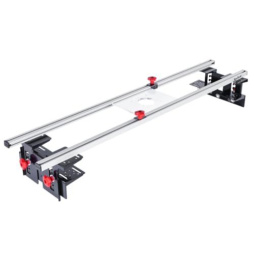 SpeTool Planfräsvorrichtung Planfräsen Vorrichtung Oberfräse Router Sled 3 Achsen Verstellbar Führungsschiene Oberfräse Planfräser für Holz von Holzplattenabflachung von SpeTool
