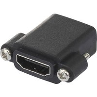SpeaKa Professional SP-9082612 HDMI Adapter [1x HDMI-Buchse - 1x HDMI-Buchse] Schwarz schraubbar von SpeaKa Professional