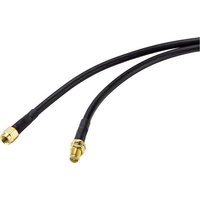 SpeaKa Professional Antennen Verlängerungskabel [1x RP-SMA-Stecker - 1x RP-SMA-Buchse] 2.00m Schwarz von SpeaKa Professional