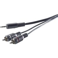 SpeaKa Professional SP-1300904 Cinch / Klinke Audio Anschlusskabel [2x Cinch-Stecker - 1x Klinkenste von SpeaKa Professional
