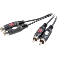 SpeaKa Professional SP-7870384 Cinch Audio Verlängerungskabel [2x Cinch-Stecker - 2x Cinch-Buchse] von SpeaKa Professional