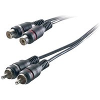 SpeaKa Professional SP-1300380 Cinch Audio Verlängerungskabel [2x Cinch-Stecker - 2x Cinch-Buchse] von SpeaKa Professional