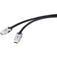 SpeaKa Professional HDMI Anschlusskabel HDMI-A Stecker, HDMI-A Stecker 0.50m Schwarz SP-9063160 Ultr von SpeaKa Professional