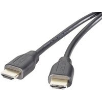 SpeaKa Professional HDMI Anschlusskabel HDMI-A Stecker, HDMI-A Stecker 1.00m Schwarz SP-9021120 Audi von SpeaKa Professional