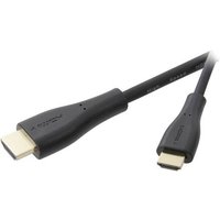 SpeaKa Professional HDMI Anschlusskabel HDMI-A Stecker, HDMI-Mini-C Stecker 1.50m Schwarz SP-9005356 von SpeaKa Professional