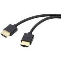 SpeaKa Professional HDMI Anschlusskabel HDMI-A Stecker, HDMI-A Stecker 1.00m Schwarz Ultra HD (8K), von SpeaKa Professional