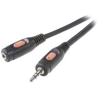 SpeaKa Professional SP-7870228 Klinke Audio Verlängerungskabel [1x Klinkenstecker 3.5mm - 1x Klinke von SpeaKa Professional