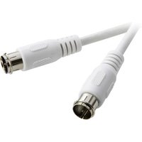 SpeaKa Professional SAT Anschlusskabel [1x F-Quickstecker - 1x F-Quickstecker] 10.00m 75 dB Weiß von SpeaKa Professional
