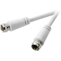 SpeaKa Professional SAT Anschlusskabel [1x F-Stecker - 1x F-Stecker] 1.50m 75 dB Weiß von SpeaKa Professional