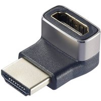 SpeaKa Professional SP-11302012 HDMI Adapter [1x HDMI-Stecker - 1x HDMI-Buchse] Schwarz, Silber UHD von SpeaKa Professional