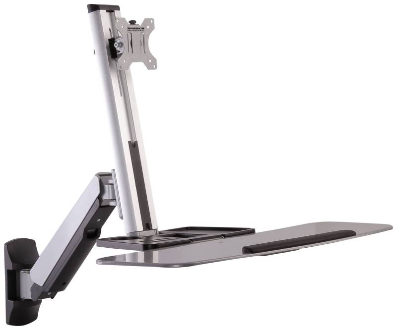 SpeaKa Professional SP-MM-705 1fach Monitor-Wandhalterung Höhenverstellbar von Speaka